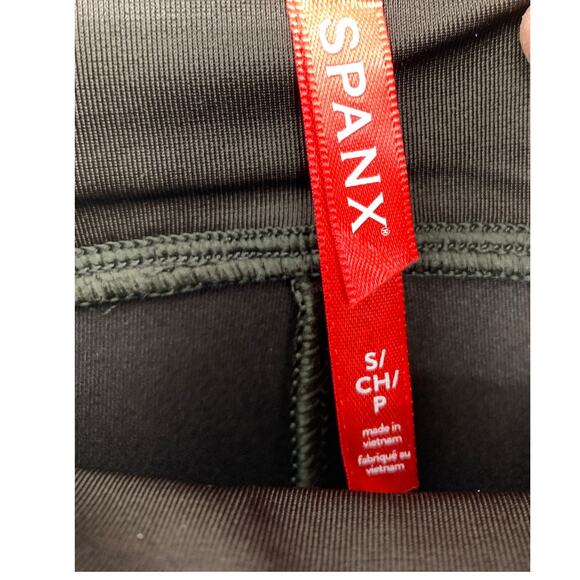 Spanx Leggings Womens Sz Small High Waist Faux Suede Pull On Brown - Picture 3 of 6